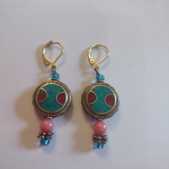 Women's dangling ESTATE earrings - Picture 1 of 2